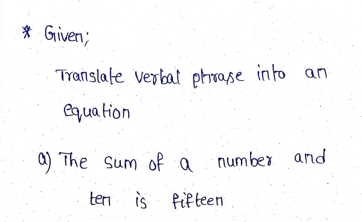 Algebra homework question answer, step 1, image 1